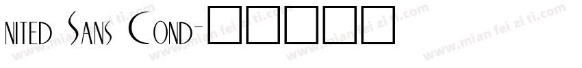 nited Sans Cond字体转换